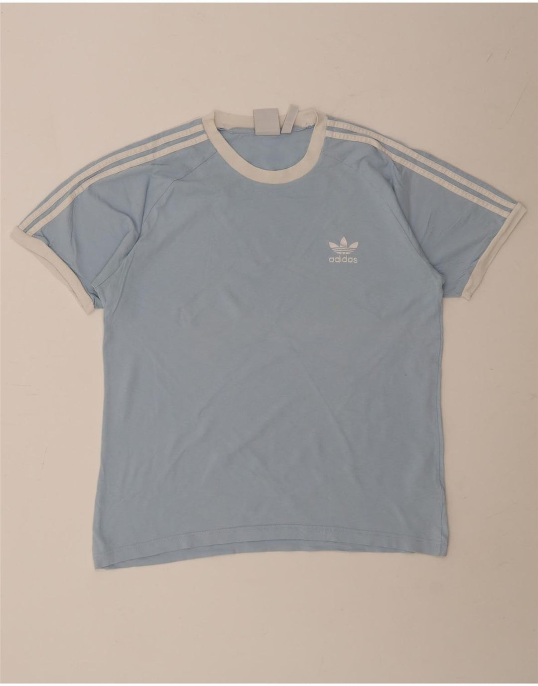 Adidas - Camiseta para hombre, talla grande, algodón azul
