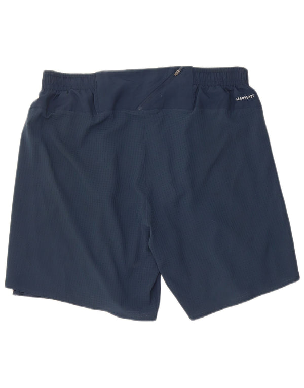 Adidas Mens Aeroready Sport Shorts Grande Azul Marino Poliéster