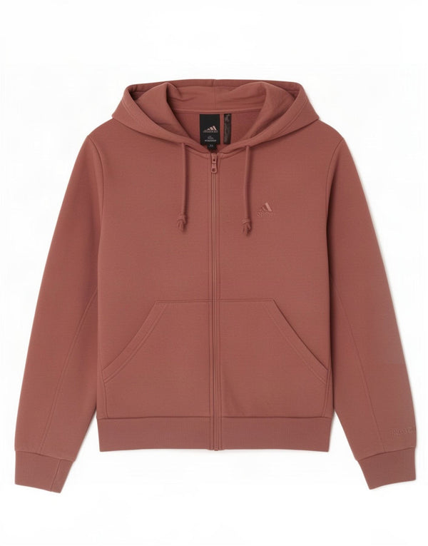 Adidas Sudadera con capucha y cremallera para mujer Reino Unido 16/18 Grande Rosa Algodón