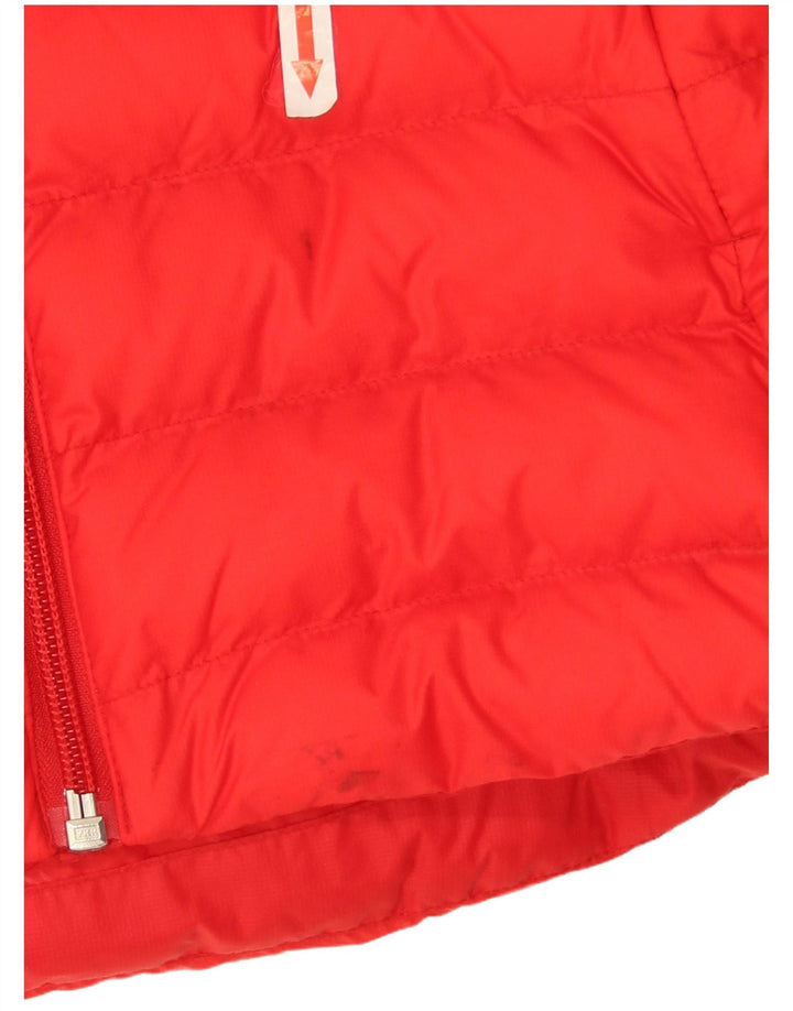 Adidas Chaqueta acolchada con capucha para mujer UK 8 Small Red Polyamide