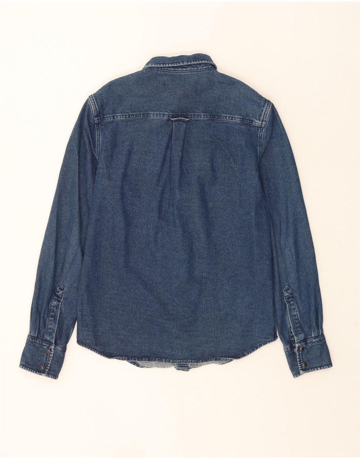 Superdry Camisa Vaquera De Algodón Azul Pequeño Para Hombre