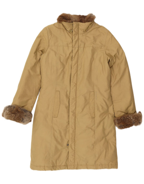 Woolrich Abrigo acolchado para mujer UK 44 Algodón beige medio