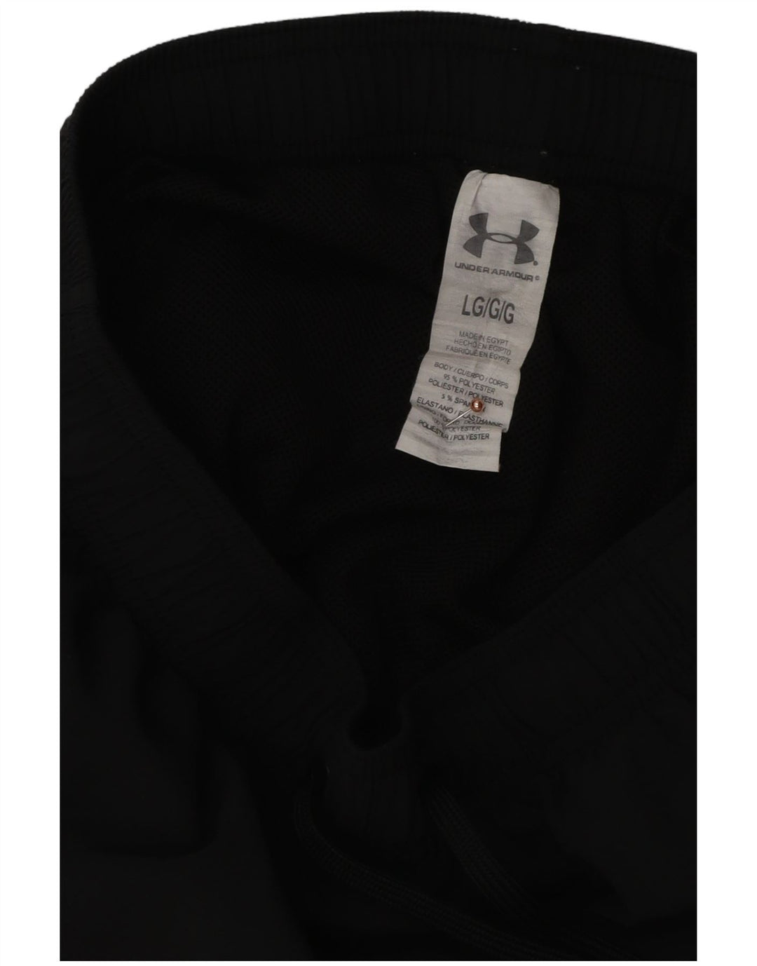Under Armour Pantalones cortos deportivos para hombre poliéster negro grande