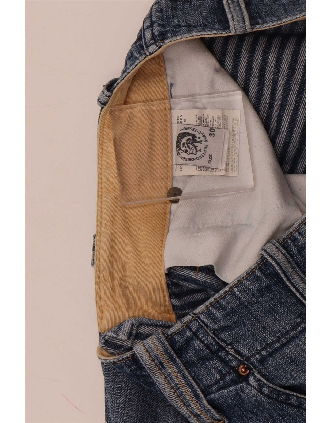 Diesel Hombre Bootcut Jeans W30 L32 Algodón Azul