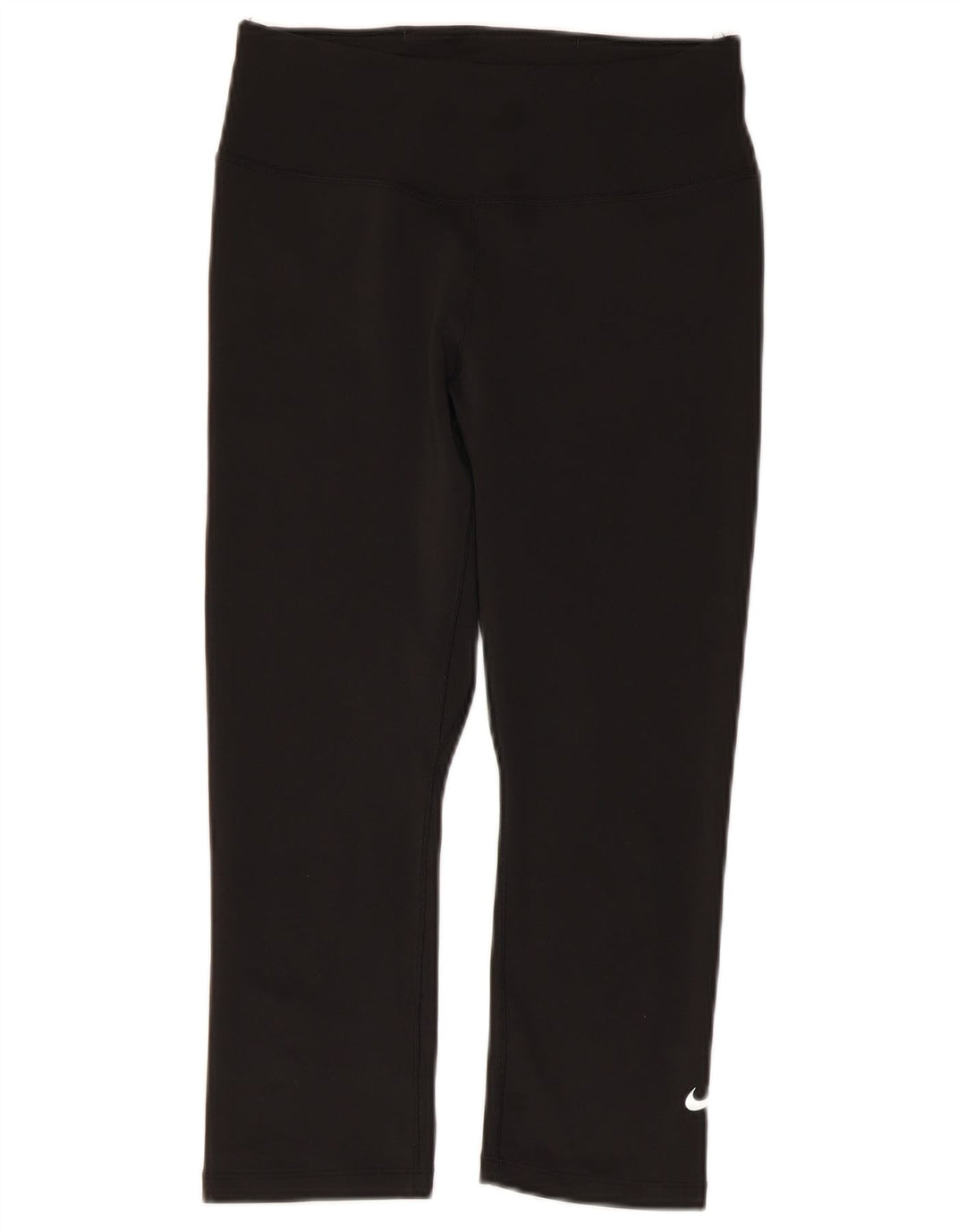 Nike - Leggings capri Dri Fit para mujer, talla 10, poliéster negro pequeño
