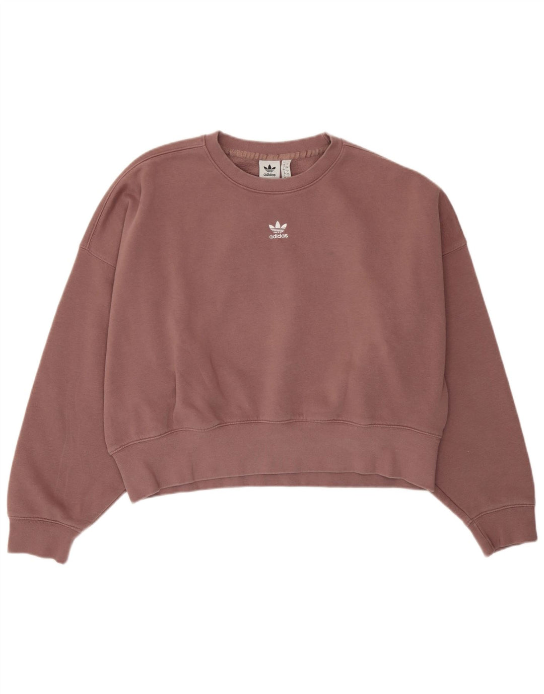 Adidas - Sudadera extragrande para mujer, talla 12, algodón morado mediano