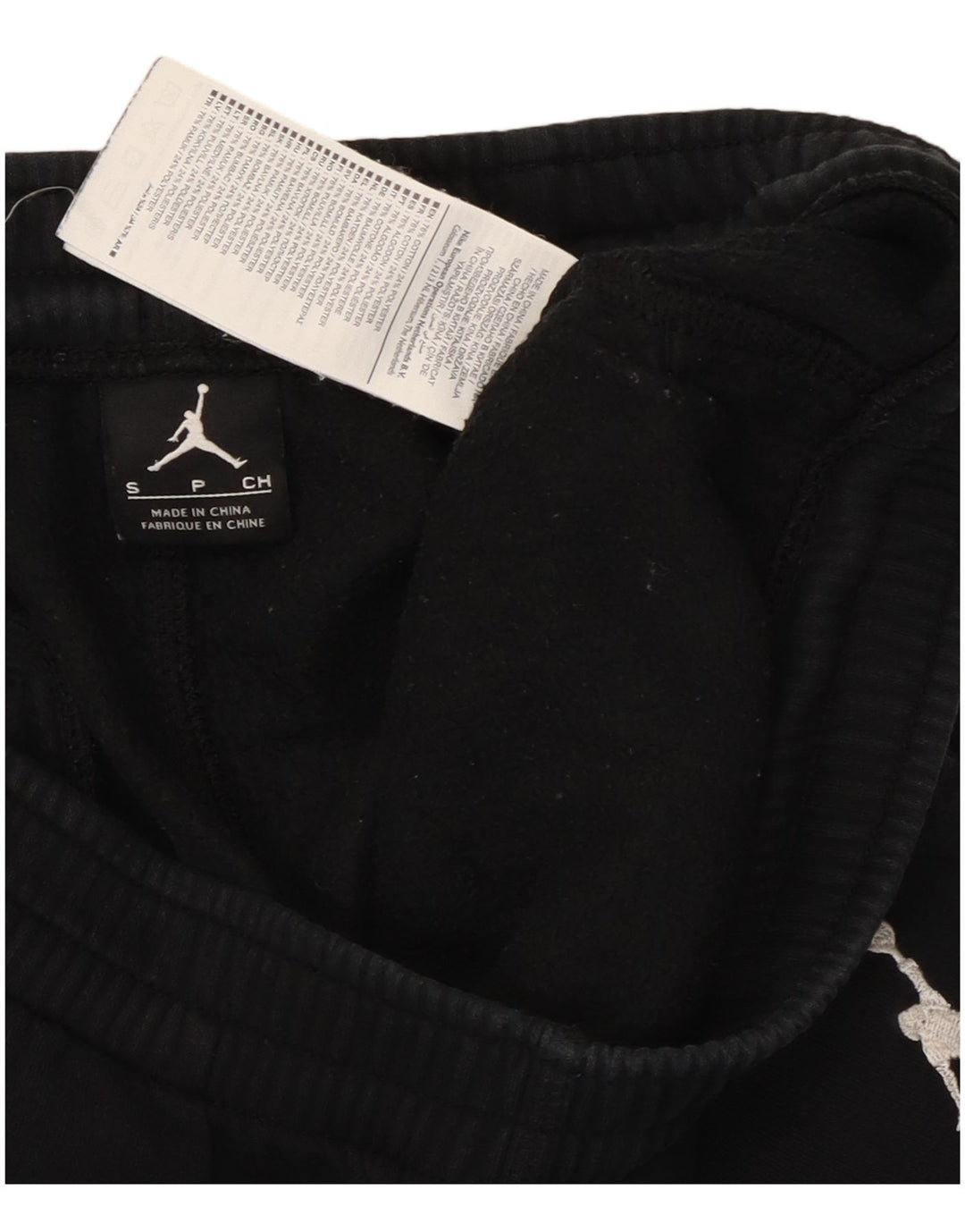 Jordan Pantalones De Chándal Para Hombre Pequeños De Algodón Negro