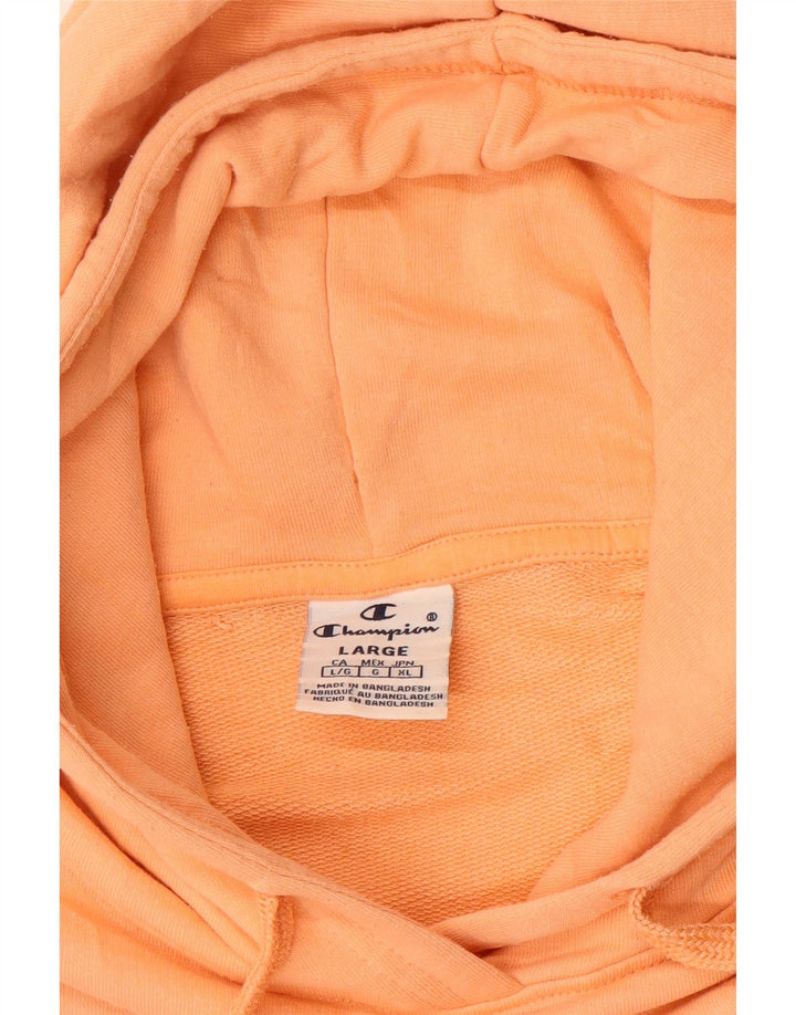 Champion Sudadera con capucha extragrande con gráfico recortado para mujer UK 46 Grande Naranja