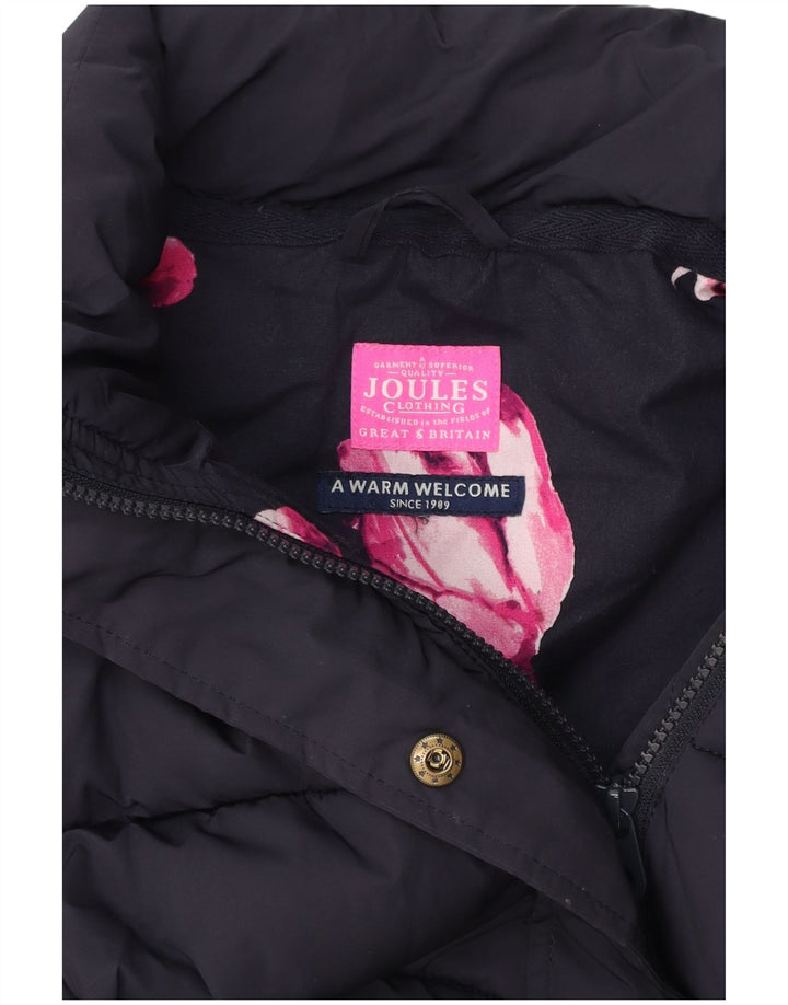 JOULES Womens Padded Gilet UK 14 Large Navy Blue