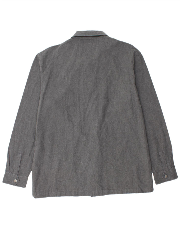 Jack Wills Camisa Sobrecamisa Para Hombre Grande Gris Algodón