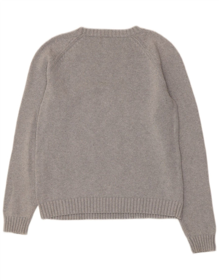 Lands End Suéter tipo jersey para mujer Drifter con cuello barco Reino Unido 10/12 Gris medio