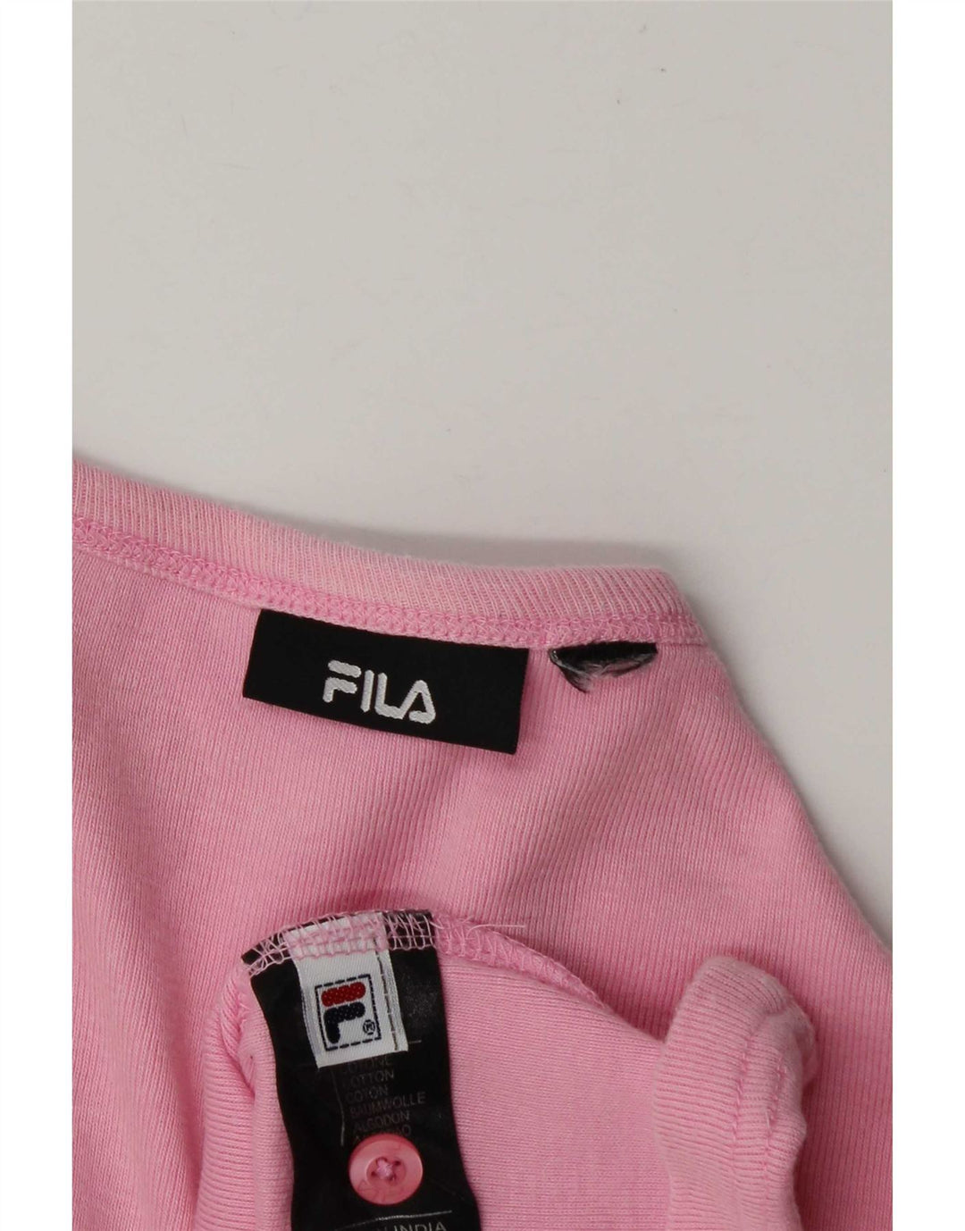 Fila Camiseta para mujer Top UK 44 Algodón rosa medio