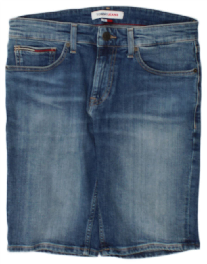 Tommy Hilfiger Pantalones cortos de mezclilla para hombre W29 Algodón azul pequeño