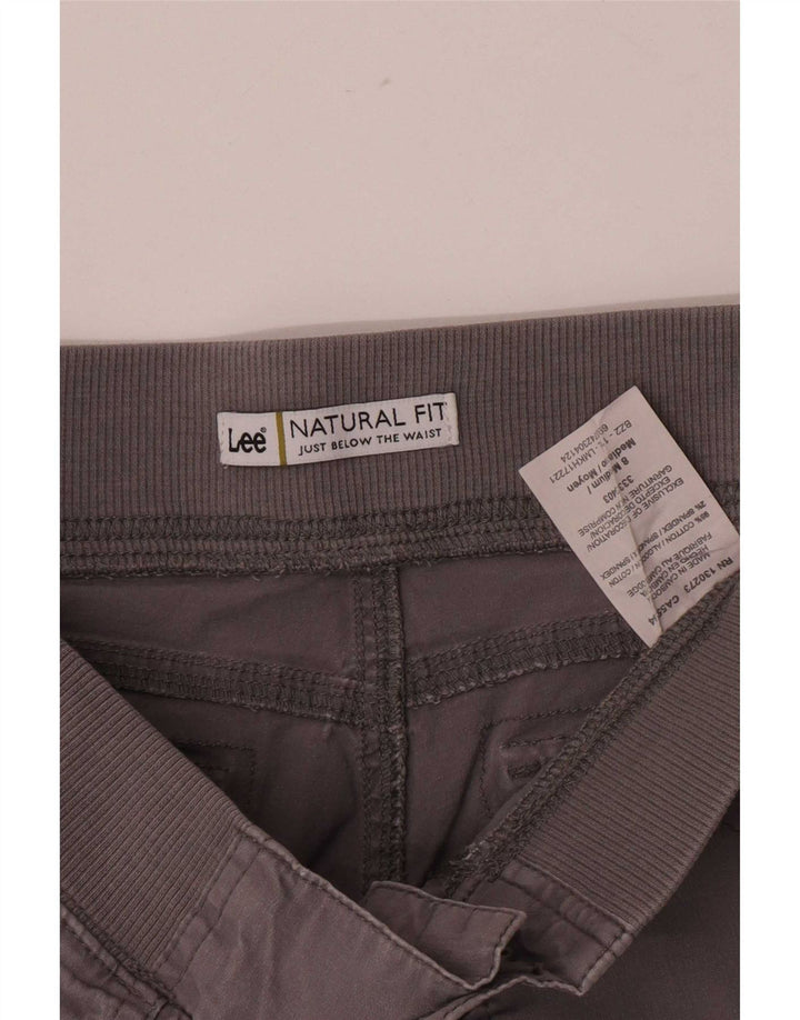 Lee Pantalones capri cargo para mujer US 8 Medium W30 L20 Gris Algodón