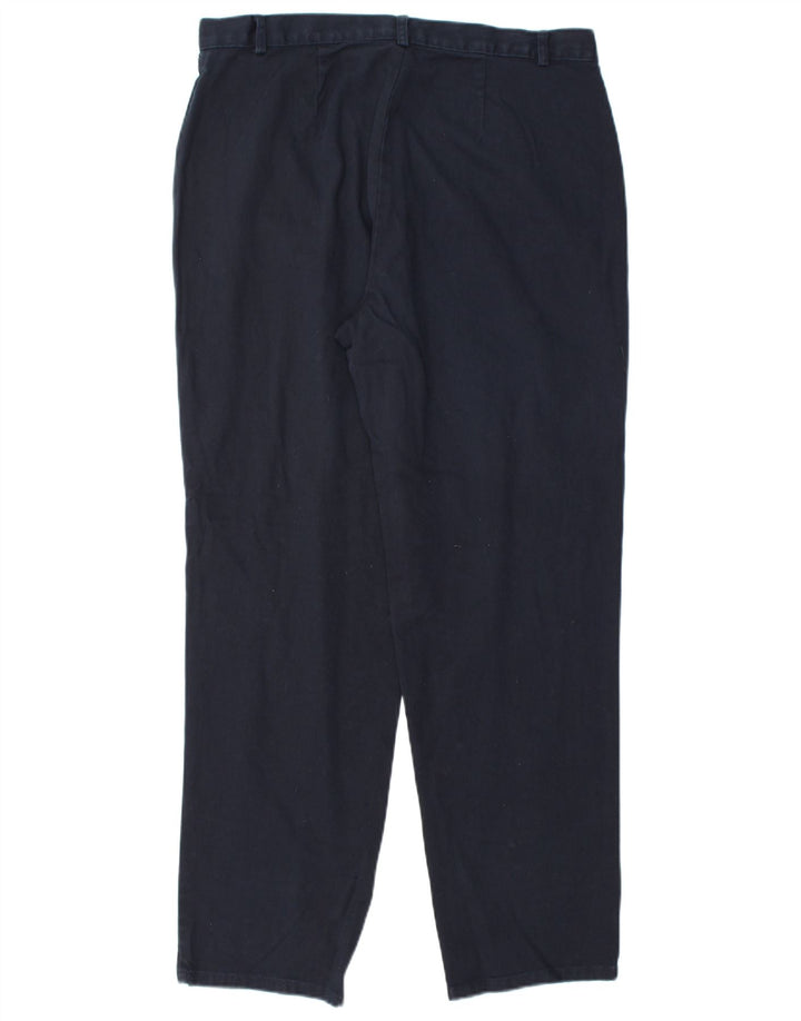 DOCKERS Pantalones casuales de cintura alta para mujer US 16 2XL W34 L30 Azul marino