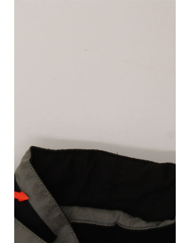 Chaqueta de esquí vintage para hombre Reino Unido 40 Poliamida grande gris colorblock