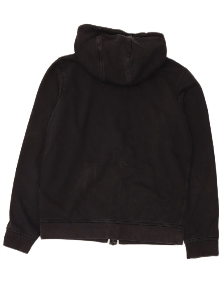 Nike - Sudadera con capucha y cremallera para hombre, talla pequeña, algodón negro