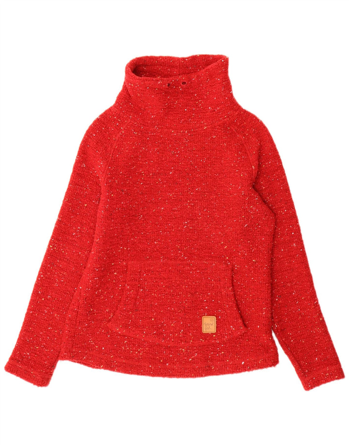 Weird Fish Suéter con Cuello Alto para Mujer UK 10 Small Red Moteado