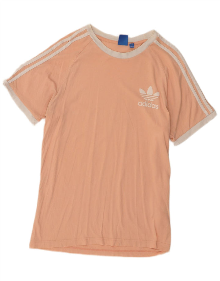 Adidas - Camiseta para hombre, talla grande, algodón rosa
