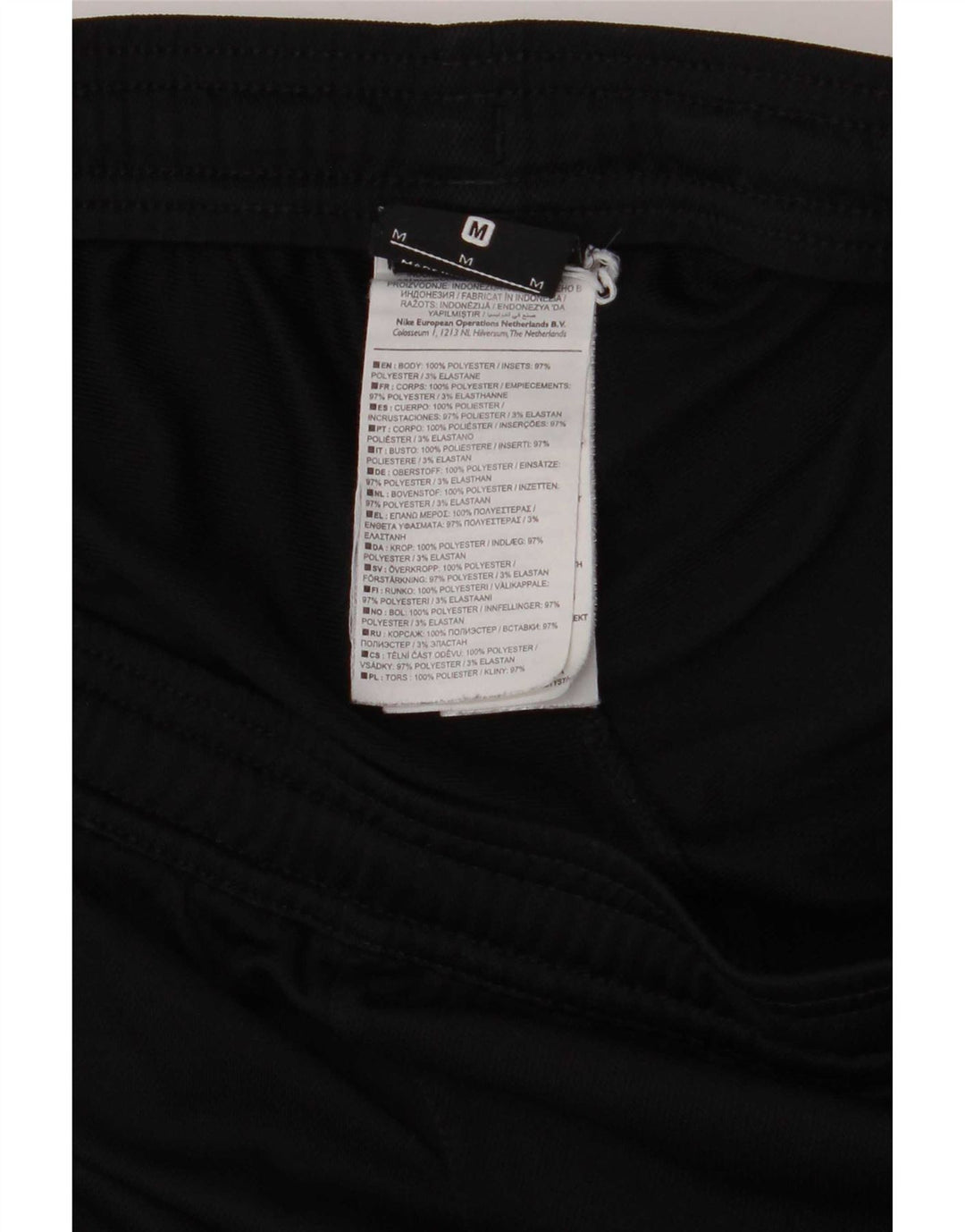 Pantalón De Chándal Nike Hombre Negro Mediano Poliéster Color Block