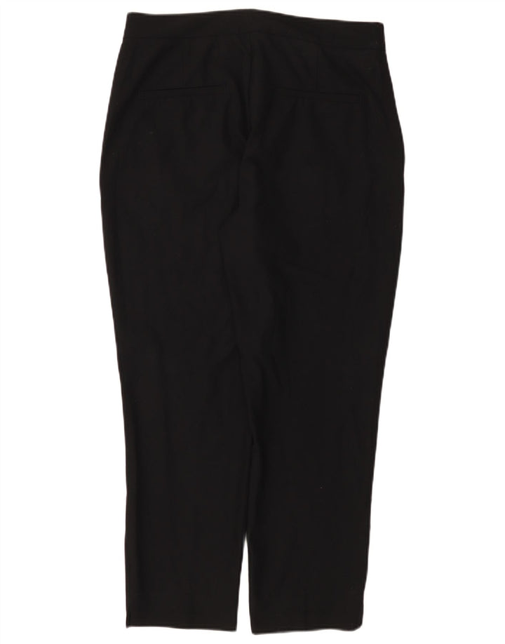 Zara Pantalones cortos ajustados para mujer US 8 Medium W30 L25 Poliéster negro