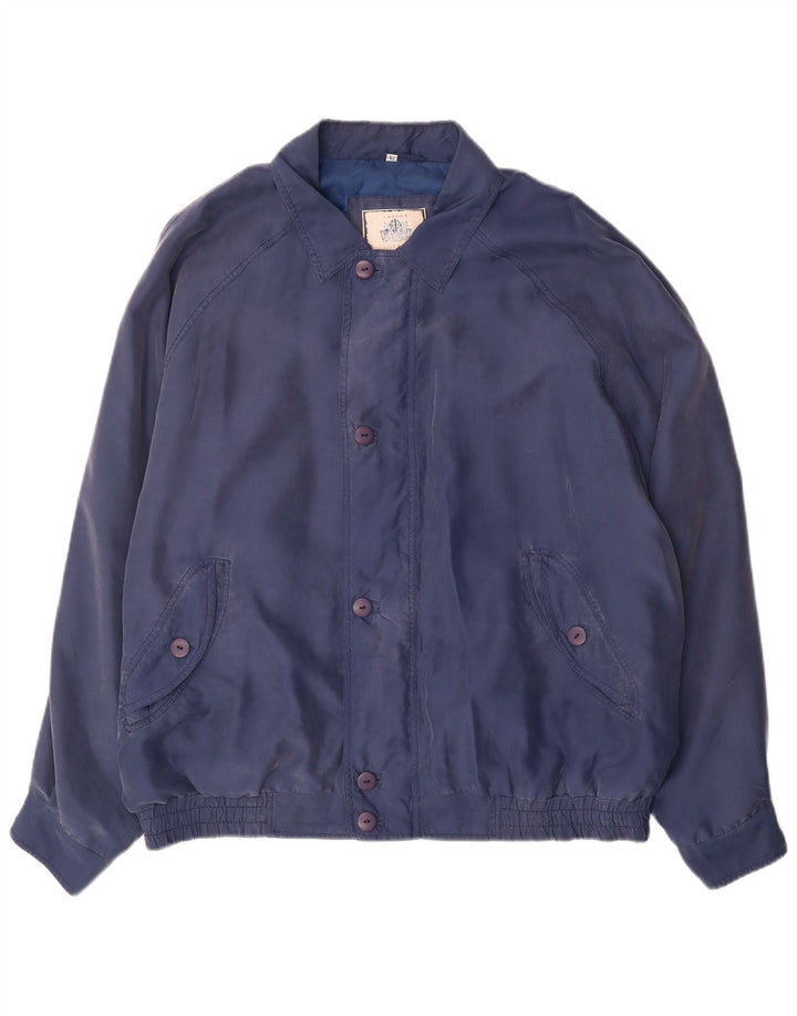 Spirit Chaqueta Bomber Hombre IT 52 XL Seda Azul Marino