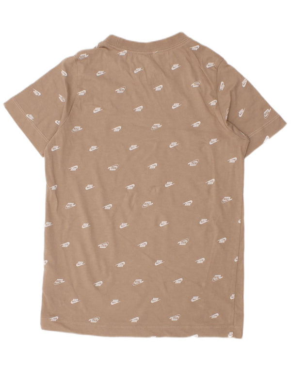 Nike Camiseta gráfica para niños 8-9 años Small Beige Algodón