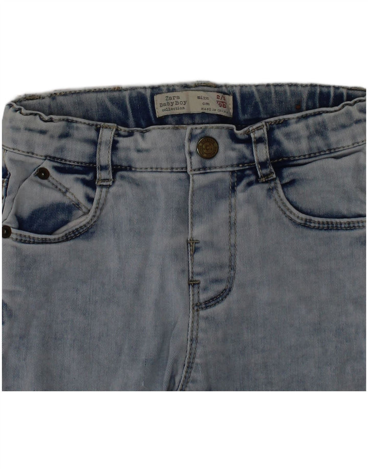 Zara Vaqueros Slim para Niños 2-3 Años W20 L13 Algodón Azul