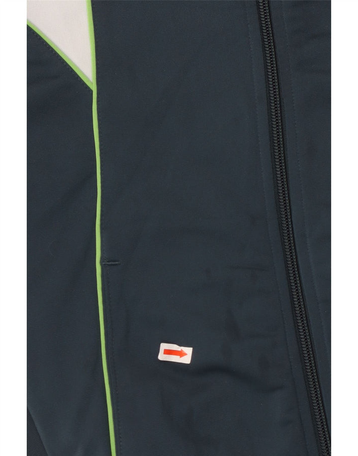 PUMA Chaqueta de chándal para mujer UK 12 Medium Azul marino Colorblock