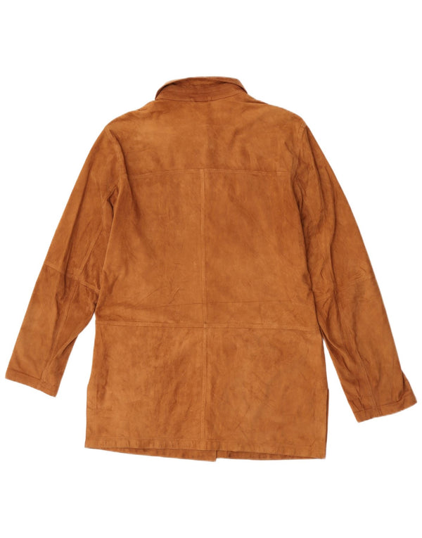 Mabrun Chaqueta de ante para mujer IT 48 XL Beige