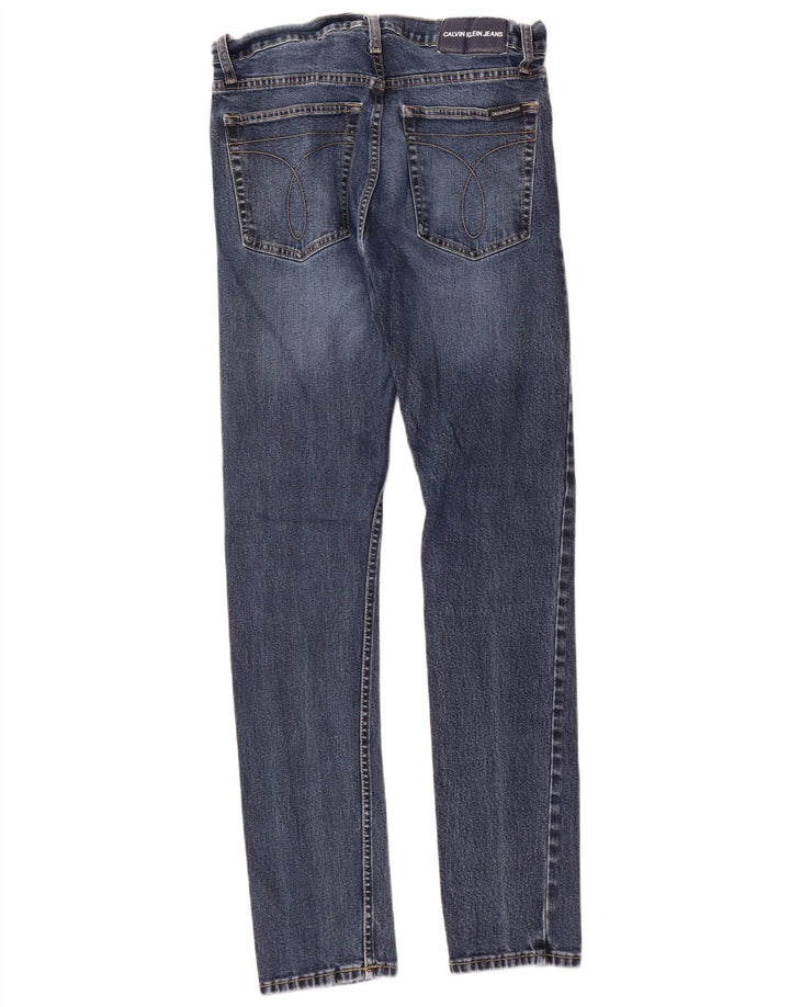 CALVIN KLEIN Vaqueros ajustados para hombre W30 L32 Algodón azul