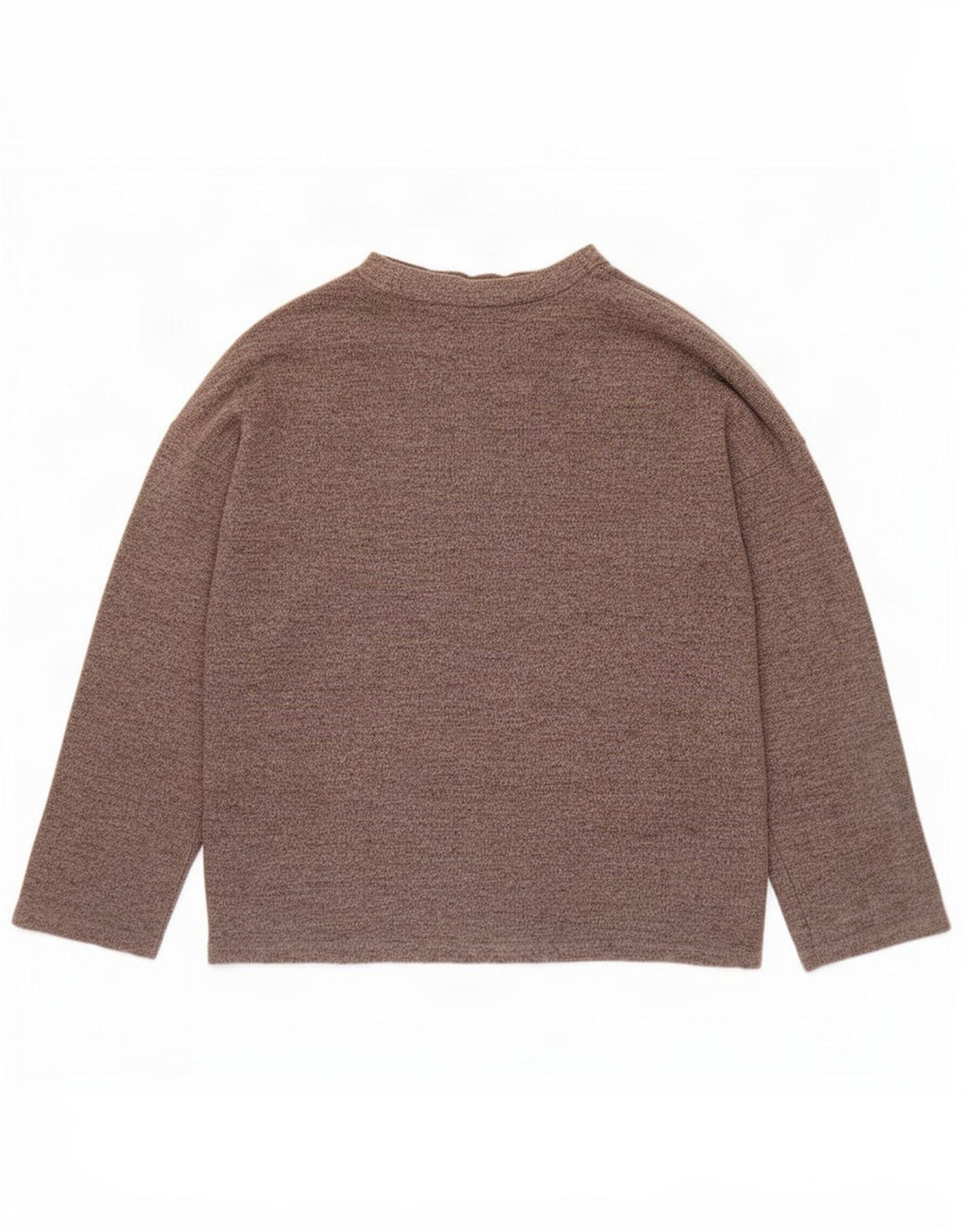 Zara Mujer Suéter De Cuello Redondo De Gran Tamaño UK 10 Pequeño Poliéster Gris