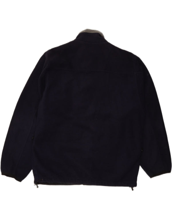 SCHOTT Chaqueta polar para hombre UK 40 Large Azul marino Poliéster