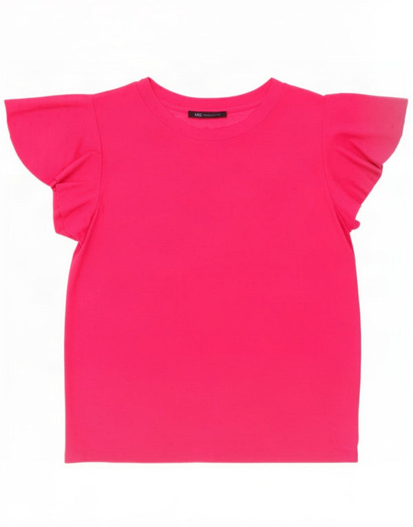Marks & Spencer Camiseta para mujer Top UK 46 Large Viscosa rosa
