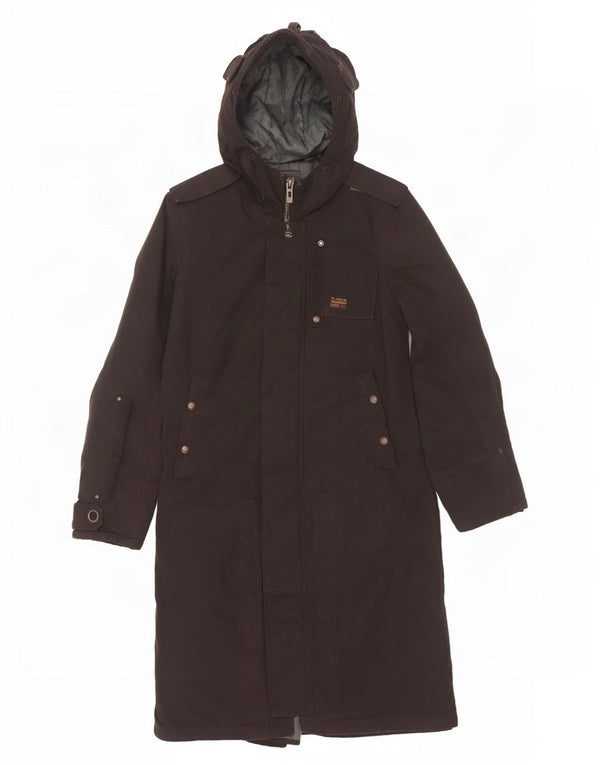 G-Star Mens 3301 Abrigo acolchado con capucha UK 40 Large Nylon negro