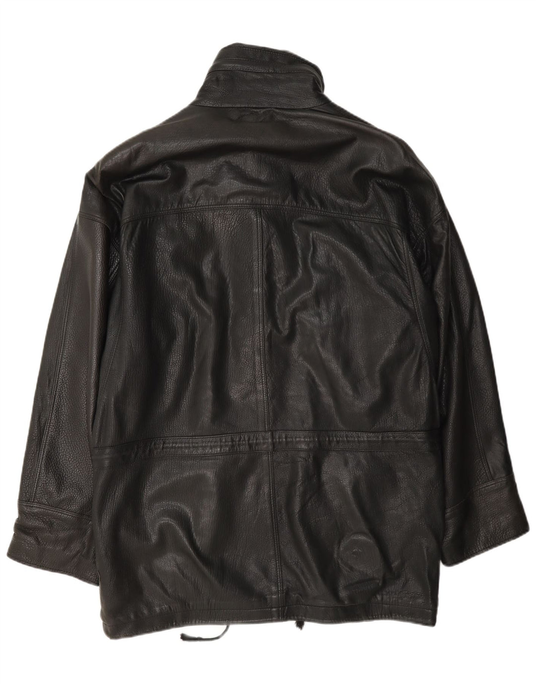 Pierre Cardin Chaqueta de cuero para hombre UK 42 XL Negro