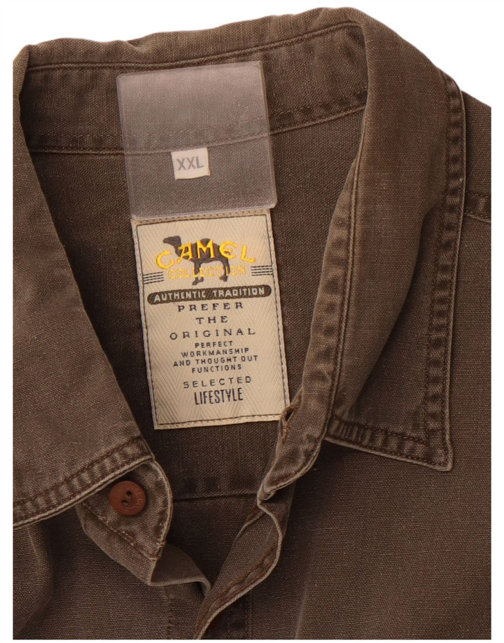 CAMEL ACTIVE Camisa Hombre 2XL Marrón