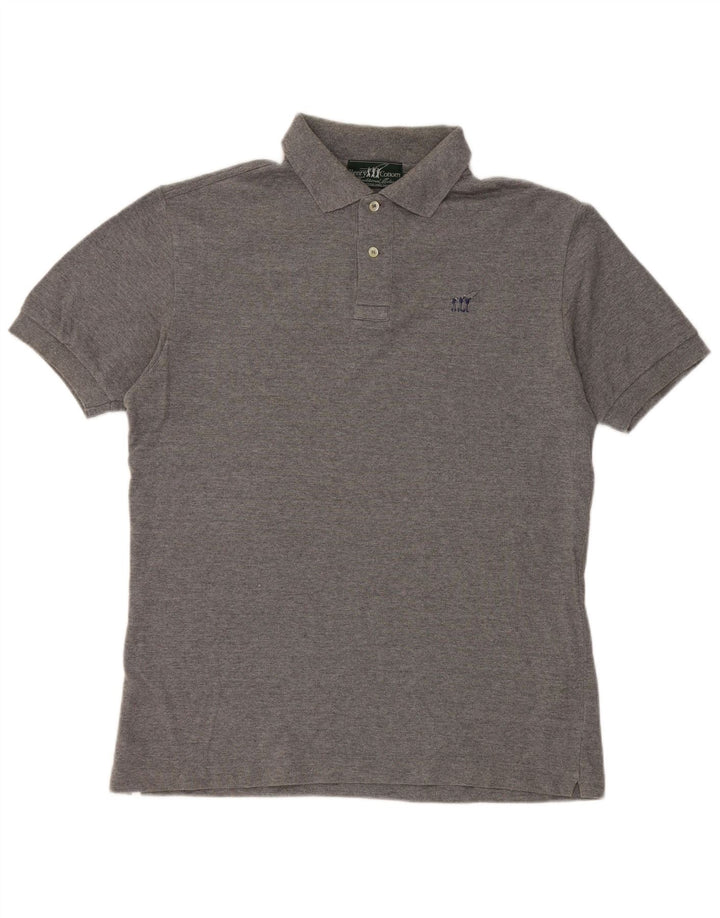 Henry Cottons Polo para hombre pequeño algodón gris