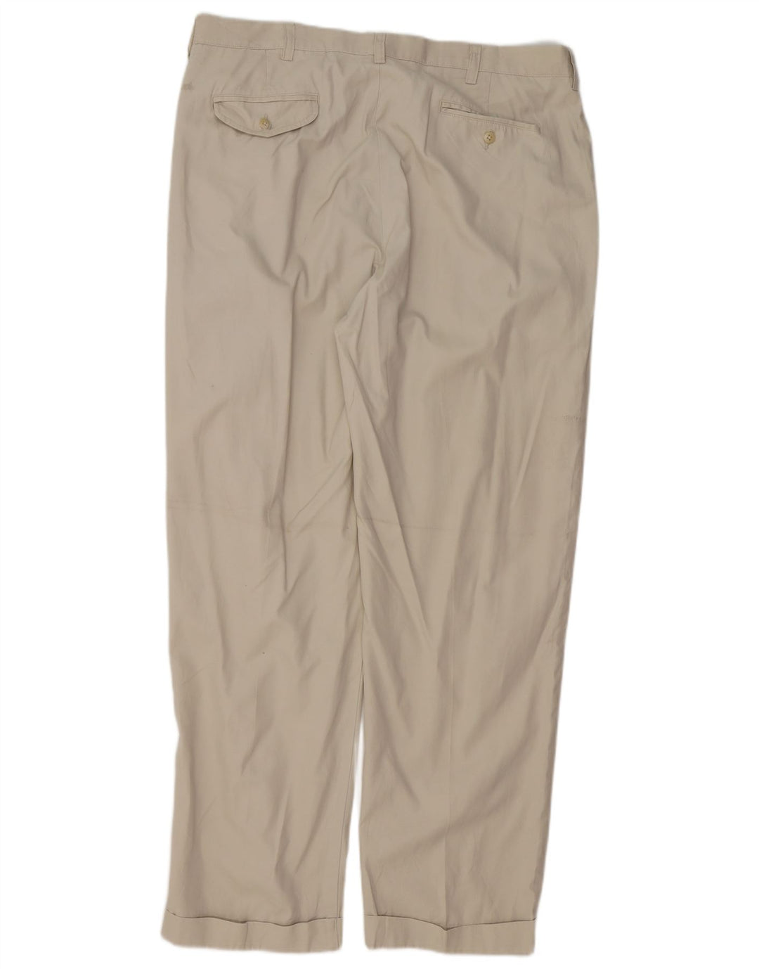 POLO RALPH LAUREN Pantalón chino con pinzas para hombre W38 L32 Algodón beige