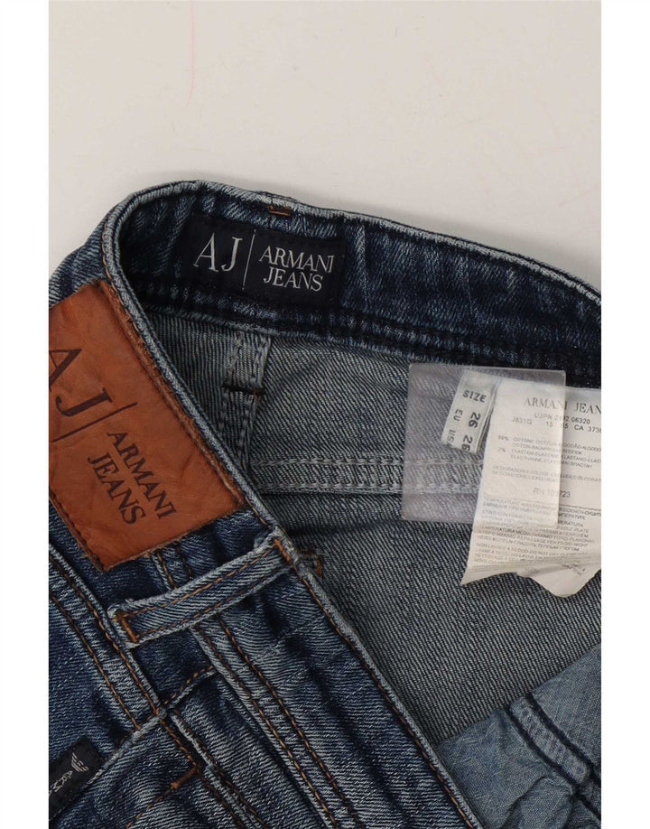 Vaqueros Armani Mujer Slim Bootcut W26 L29 Algodón Azul