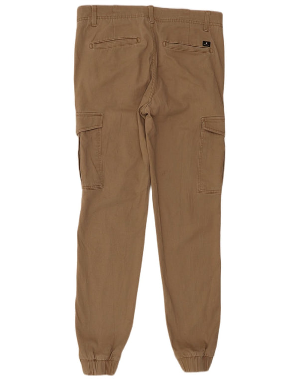 Jack & Jones Mens Marco Slim Cargo Pantalones W34 L31 Algodón Beige