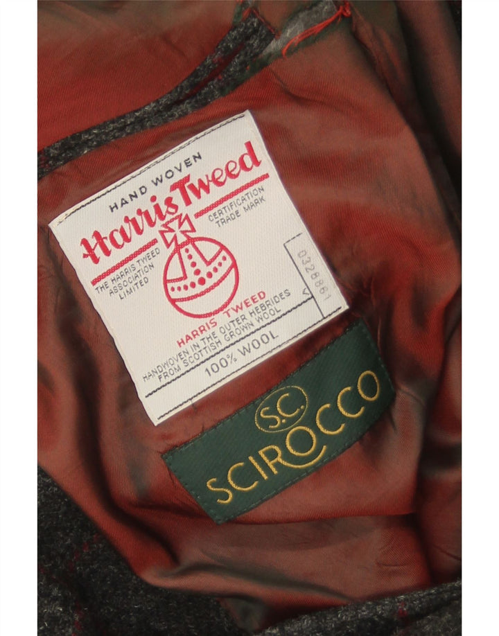 Scirocco Chaqueta tipo blazer Harris Tweed de 2 botones para hombre UK 40 Large Grey Check
