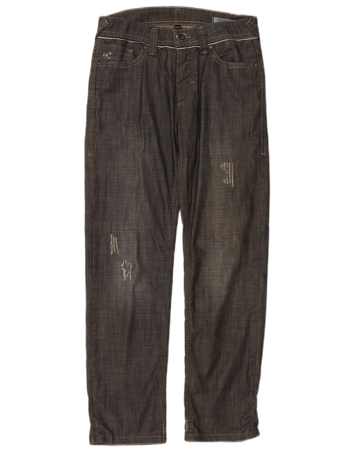 Jack & Jones Vaqueros rectos desgastados para hombre W30 L29 Gris
