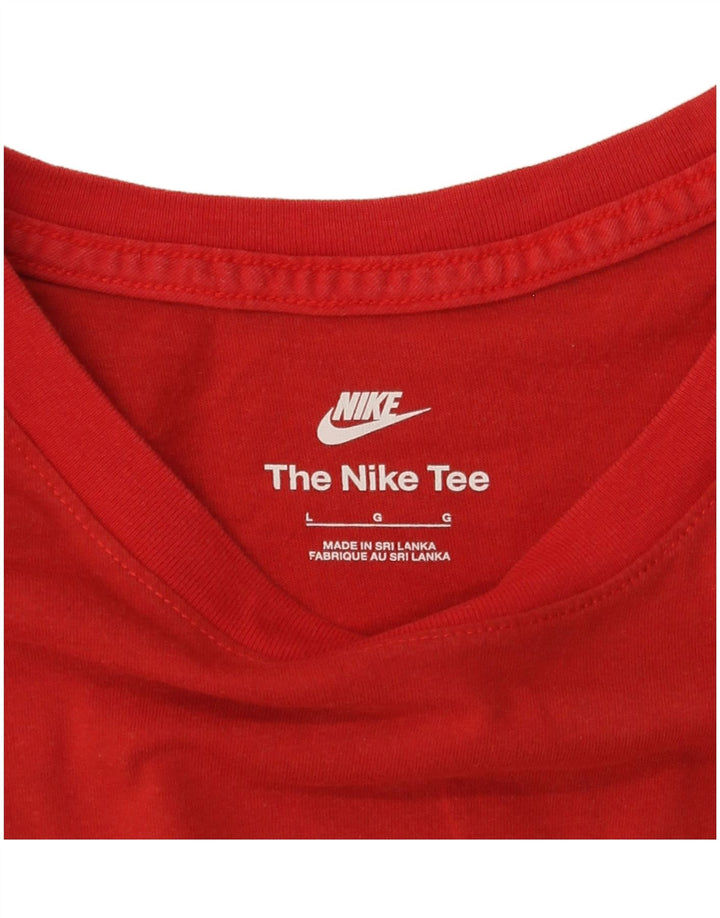 Nike - Camiseta gráfica para hombre, talla grande, color rojo