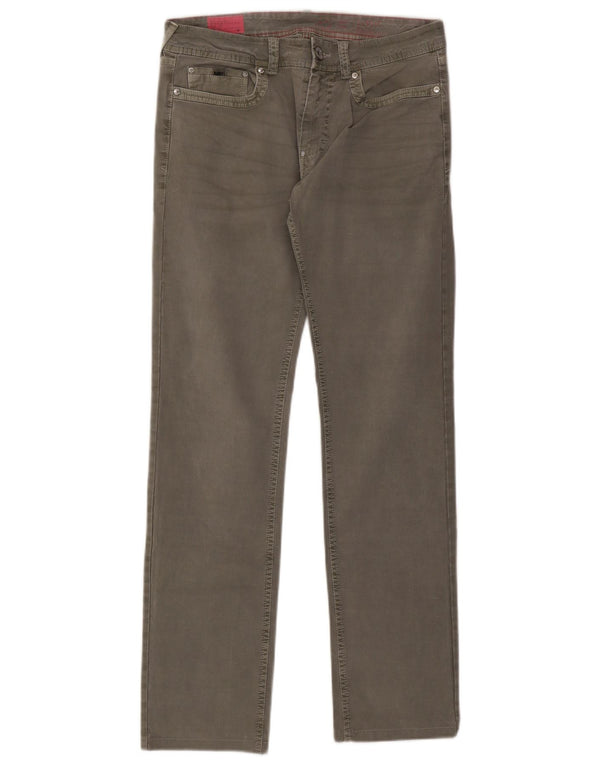 Pantalón Casual Recto Gas Mujer W31 L31 Algodón Gris
