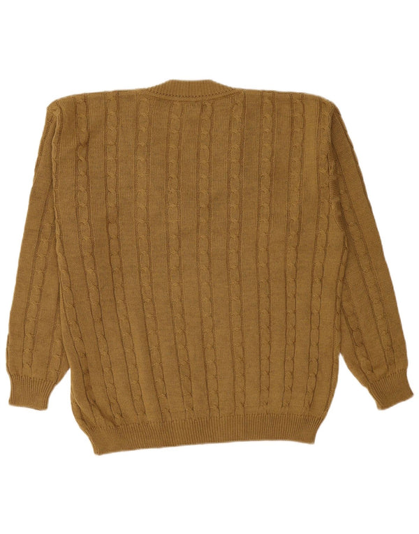 Piu Verona Jersey con cuello en V para hombre UK 48 2XL Caqui Acrílico