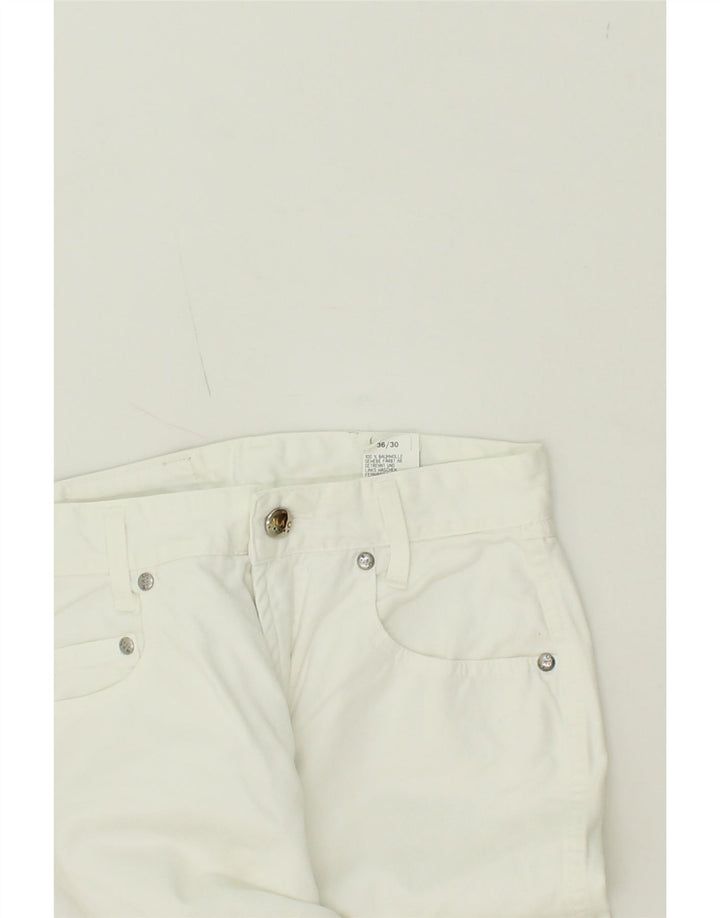 MAC Womens High Rise Slim Jeans EU 36 Small W26 L30 White Cotton Vintage Mac and Second-Hand Mac from Messina Hembry 