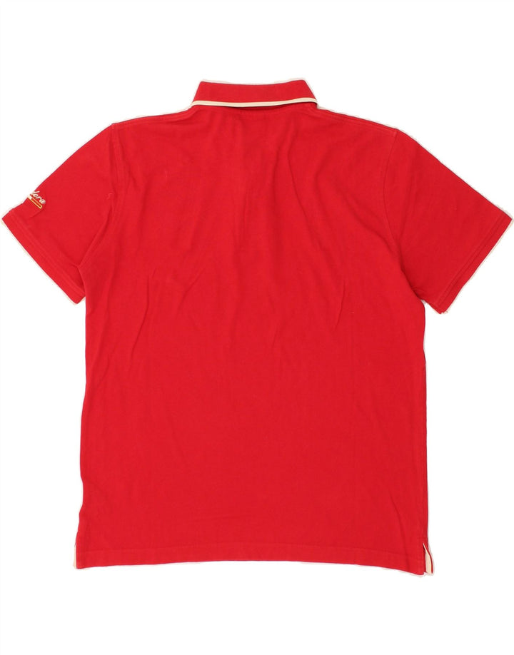 DIADORA Mens Polo Shirt Medium Red Cotton Vintage Diadora and Second-Hand Diadora from Messina Hembry 