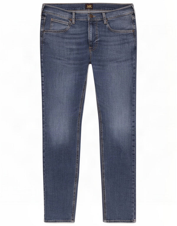 Lee Mens Luke Slim Jeans W32 L32 Algodón azul