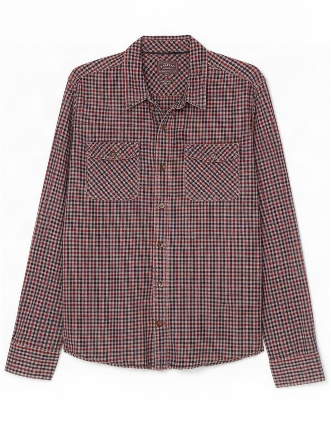 Fat Face Camisa ajustada para hombre de algodón a cuadros multicolor grande
